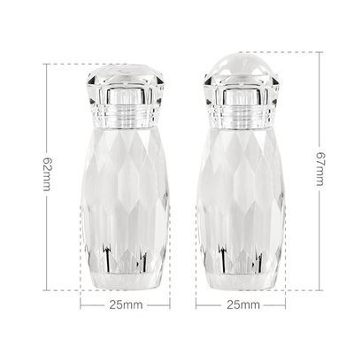 25mm Diamater کرم مراقبت از پوست شیشه ی منحصر به فرد شیشه های آرایشی رنگ سفارشی